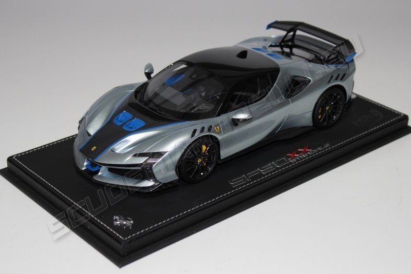 BBR Models Ferrari # Ferrari SF90 XX Stradalle - GRIGIO TITANIO - Titanium Grey