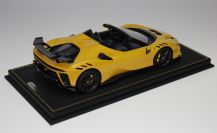 BBR Models  Ferrari Ferrari SF90 XX Spider - GIALLO MONTECARLO - - BLU C Red Matt