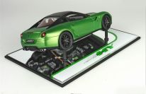 BBR Models 2010 Ferrari Ferrari 599 HY-KERS - Geneve 2010 Green Matt