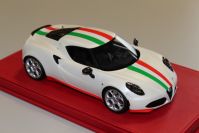 BBR Models  Alfa Romeo Alfa Romeo 4C - MOSCOW - MATT PEARL WHITE - White Avus Matt