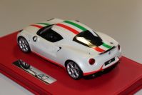 BBR Models  Alfa Romeo Alfa Romeo 4C - MOSCOW - MATT PEARL WHITE - White Avus Matt