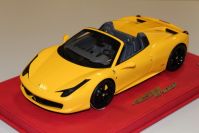 BBR Models 2011 Ferrari Ferrari 458 Spider - YELLOW MODENA - Yellow Modena