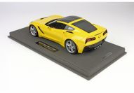 BBR Models 2013 Corvette Corvette Stingray C7 - YELLOW / CARBON - Yellow