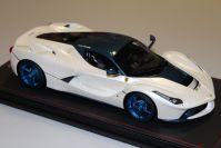 BBR Models  Ferrari Ferrari LaFerrari Aperta - FUJI WHITE / BLUE CARBON - White / Blue