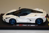 BBR Models  Ferrari Ferrari LaFerrari Aperta - FUJI WHITE / BLUE CARBON - White / Blue