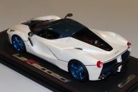 BBR Models  Ferrari Ferrari LaFerrari Aperta - FUJI WHITE / BLUE CARBON - White / Blue