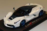 BBR Models  Ferrari Ferrari LaFerrari Aperta - FUJI WHITE / BLUE CARBON - White / Blue