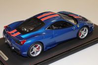 BBR Models 2013 Ferrari Ferrari 458 Speciale - CALIFORNIA BLUE - Blue metallic