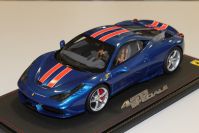 BBR Models 2013 Ferrari Ferrari 458 Speciale - CALIFORNIA BLUE - Blue metallic