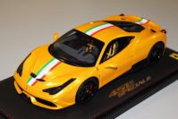 BBR Models 2013 Ferrari Ferrari 458 Speciale - GIALLO TRISTRATO / ITALIA - Yellow Tristrato