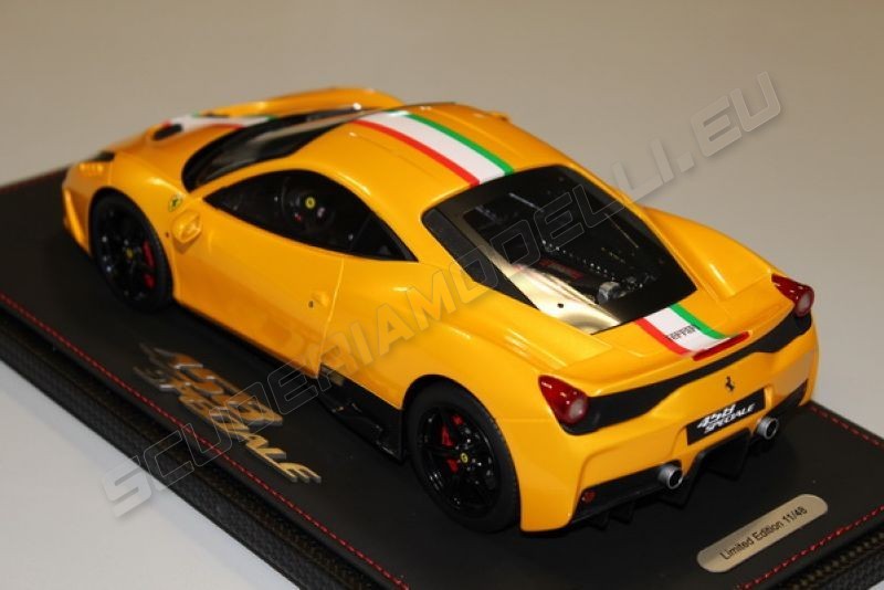 BBR Models Ferrari 458 Speciale - GIALLO TRISTRATO / ITALIA 
