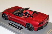 BBR Models 2014 Corvette Corvette Stingray Convertible - CRYSTAL RED  - Red Metallic