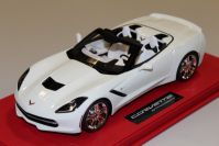 BBR Models 2014 Corvette Corvette Stingray Convertible - WHITE  - White