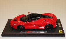 BBR Models  Ferrari Ferrari LaFerrari - ROSSO CORSA / BLACK - Red / Black