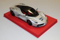 BBR Models  Ferrari Ferrari LaFerrari - SILVER MATT - Red Matt