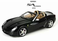 BBR Models 2010 Ferrari Ferrari 599 SA Aperta - BLACK Black Metallic