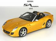 BBR Models 2010 Ferrari Ferrari 599 SA Aperta - YELLOW Yellow Tristrato