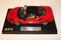 BBR Models 2008 Ferrari Ferrari SP1 - RED - Red / Black