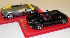 BBR Models  Ferrari Ferrari MONZA COUPLE - SP1 / SP2 Black / Silver