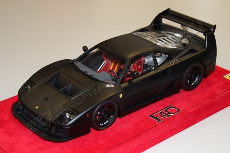 Bbr Models Ferrari F40 Lm Black Matt Scuderiamodelli