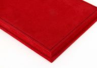 BBR Models  Universal BBR - VITRINE / DISPLAY CASE - RED / BLACK ALCANTARA Red