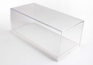 BBR Models  Universal BBR - VITRINE / DISPLAY CASE - WHITE ALCANTARA - Transparent