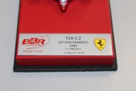 BBR Models 1982 Ferrari 43 Ferrari 126 C2 - GP San Marino - G.Villeneuve - #20/20 Red