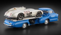 CMC Exclusive  Mercedes-Benz Mercedes-Benz Renntransporter + 300 SLR #701 Dirty Blue