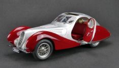 CMC Exclusive 1937 Talbot Talbot-Lago Coupé T150 C-SS - SILVER / RED - Silver / Red