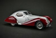 CMC Exclusive 1937 Talbot Talbot-Lago Coupé T150 C-SS - SILVER / RED - Silver / Red