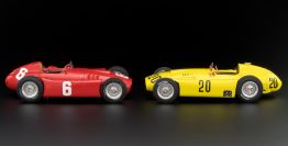 CMC Exclusive  Ferrari Lancia / Ferrari D50 #20 / #6 - RED / YELLOW - Red / Yellow