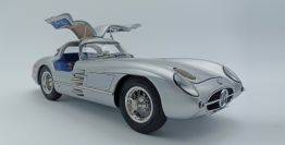 CMC Exclusive  Mercedes-Benz Mercedes Benz - 300 SLR Uhlenhaut - GP Sweden #15 - Silver