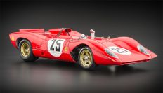 CMC Exclusive 1969 Ferrari Ferrari 312 P Spyder Sebring #25 - SIGNATURE - M.ANDRETT Red