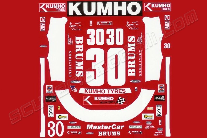 TMP Line 2001 Ferrari Decal F355 GT3 24h DAYTONA Red