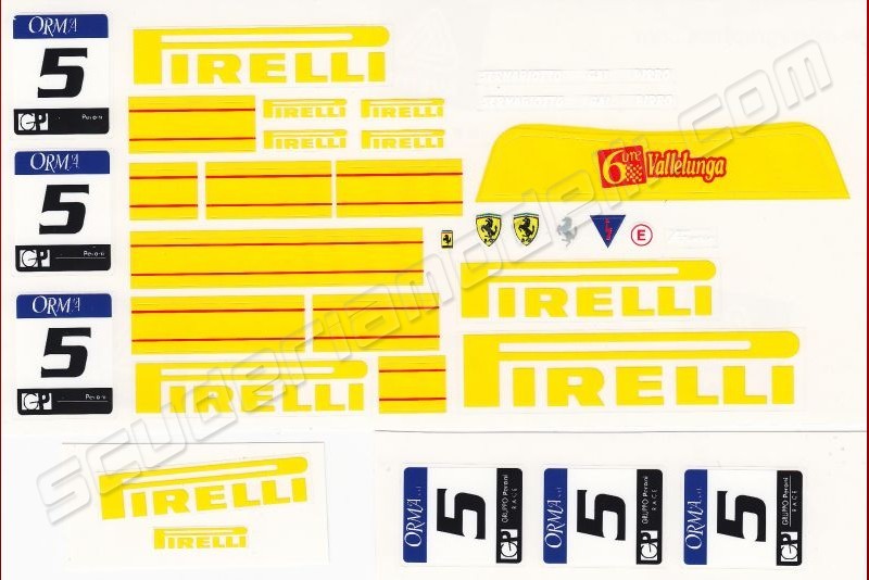 MC Modelli 2010 Ferrari Decal 430 GT2 Pirelli 5 Red