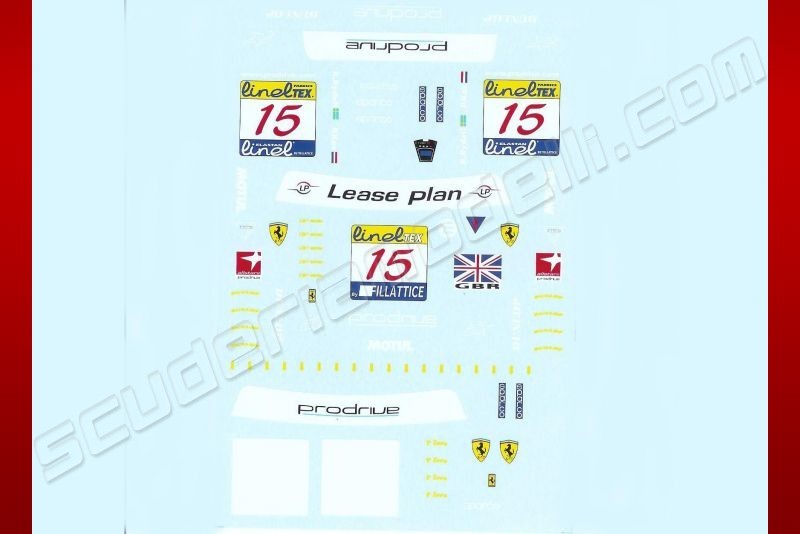 MGM 2001 Ferrari Decal 550 GT FIA #15 Red