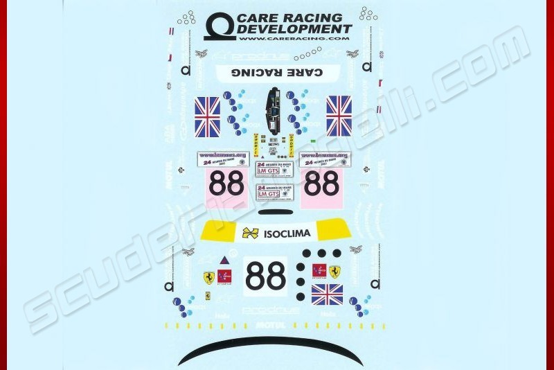 MGM 2003 Ferrari Decal 550 GTS Le Mans #88 Red