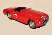 Mamone 1948 Ferrari 166 MM Allemano Spider - Mille Miglia #178 - Red