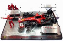 Mattel / Hot Wheels 2004 Ferrari 2004 - Ferrari F2004 - M.Schumacher #1 - Career Records - Red