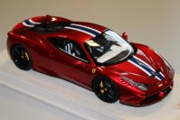 MR Collection  Ferrari Ferrari 458 Speciale - ROSSO FUOCCO - ONE OFF - Red Metallic