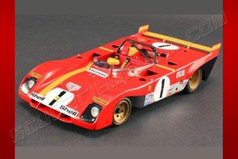 Miniature GMP 1/18 Ferrari 312 PB 1972 - Ickx / Regazzoni, 1000km Monza, Course