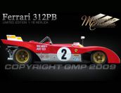 GMP 1972 Ferrari Ferrari 312 PB - #2 SEBRING Red