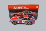 Kyosho 1974 Ferrari Ferrari 365 GTB/4 Daytona - #71 POZZI - Red / Blue