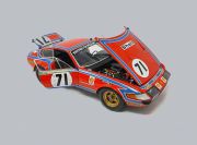 Kyosho 1974 Ferrari Ferrari 365 GTB/4 Daytona - #71 POZZI - Red / Blue