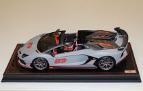 MR Collection  Lamborghini Lamborghini SVJ Roadster #63 - GREY MATT - Red Matt