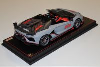 MR Collection  Lamborghini Lamborghini SVJ Roadster #63 - GREY MATT - Red Matt