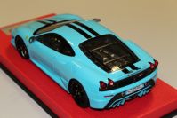 LookSmart Models 2007 Ferrari Ferrari F430 Scuderia - BABY BLUE / BLACK - Baby Blue