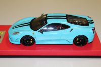 LookSmart Models 2007 Ferrari Ferrari F430 Scuderia - BABY BLUE / BLACK - Baby Blue