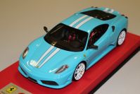 LookSmart Models 2007 Ferrari Ferrari F430 Scuderia - BABY BLUE / WHITE - Baby Blue