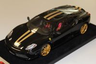 LookSmart Models 2007 Ferrari Ferrari F430 Scuderia - BLACK / GOLD - Black